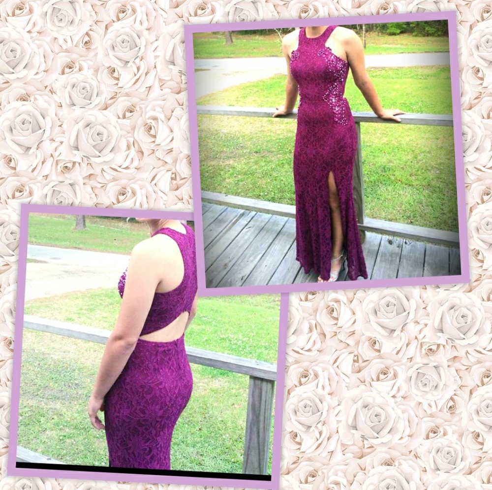 Fuchsia Evening Gown Size 5